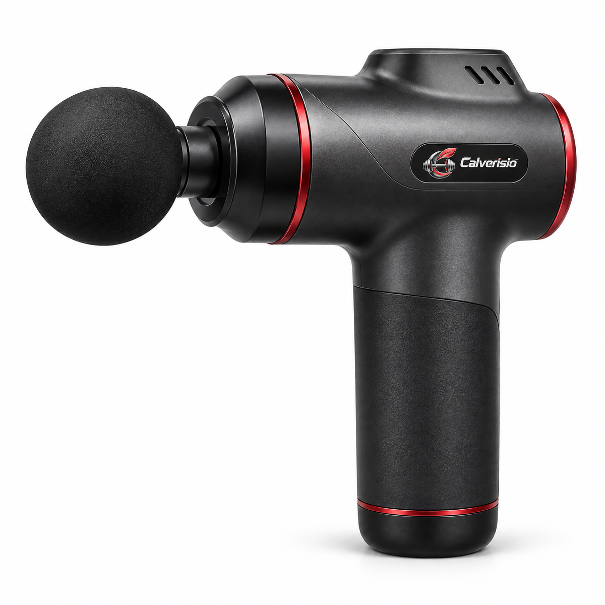Calverisio™ Percussion Massage Gun | Handheld Muscle Recovery Massager with High-Impact Massage Head, Cooling Vent & One-Button Control