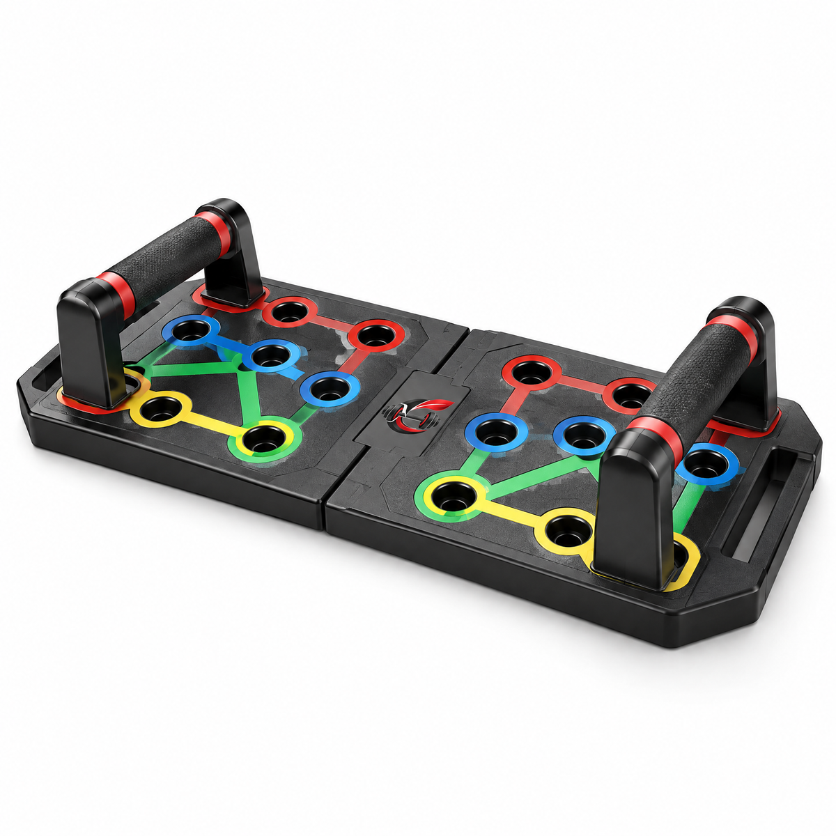 Calverisio™ Foldable Push-Up Board | Multi-Position Upper-Body Training System with Non-Slip Handles & Compact Storage Design